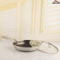 مقلى سيراميك بغطاء زجاج ماركة UAKEEN