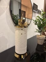 فانوس نارين ابيض ذهبي