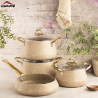 طقم قدور جرانيت تركي بيج 7 قطع