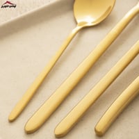 طقم ملاعق 24 قطعة ذهبي