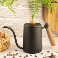 ابريق تقطير بيد خشب أسود