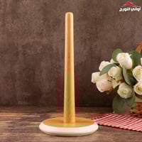 ستاند مناديل رول خشب أبيض