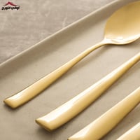 طقم ملاعق 30 قطعة ذهبي
