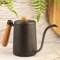 ابريق تقطير بيد خشب أسود