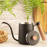 ابريق تقطير بيد خشب أسود