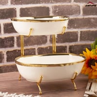 طقم صحون فواكه ثنائي