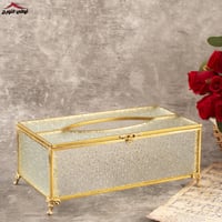 علبة منديل زجاج ثلجي
