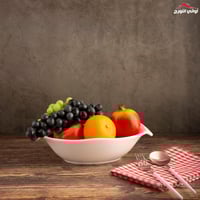 مجموعة صحون سيراميك أبيض 5 قطع