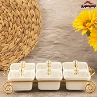 طقم مكسرات سداسي بغطاء بستاند عربة