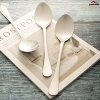 طقم ملاعق حلا 6 قطع فضي