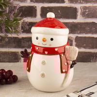 علبة سيراميك رجل الثلج