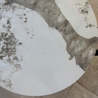 طاولة جانبية دورين زجاج وماربل