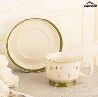 طقم كوب وصحن كلاسيك