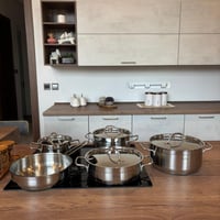 طقم قدور ALFA ستانلس استيل 9 قطع