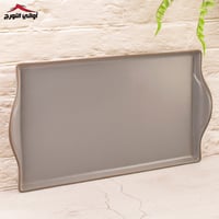 طقم تقديم سيراميك رمادي