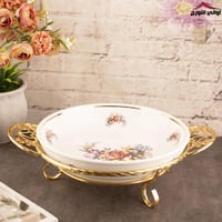 صحن حلا وضيافة بغطاء كرستينا