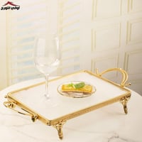 تبسي مستطيل رنيم ذهبي