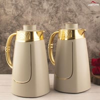 طقم ترامس رواف رمادي مطفي مذهب