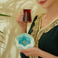 طقم بيالات وفناجين لورا 20 قطعة أخضر