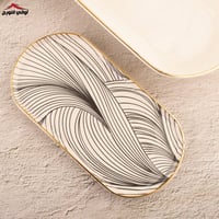 طقم عشاء تركي 27 قطعة أبيض و أسود