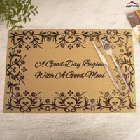 طقم لباد مستطيل 4 قطع أسود