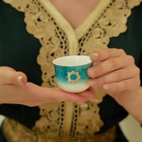 طقم بيالات وفناجين لورا 20 قطعة أخضر