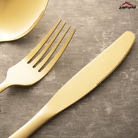 طقم ملاعق 30 قطعة ذهبي