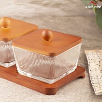 طقم مكسرات ثلاثي ميعاد مخطط