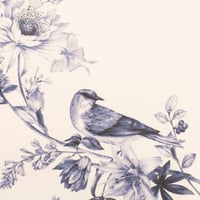 طقم فطور طير ازرق 31 قطعة