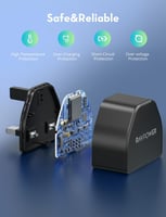 شاحن جداري راف باور بقوة 20 واط بمنفذ تايب سي - اس...