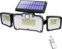 كشاف طاقة شمسية ثلاثي الأضواء مع مستشعر حركة