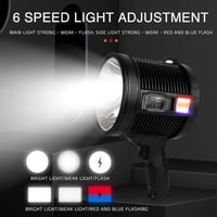 كشاف يدوي طاقة شمسية 5114 واط - فائق السطوع ومقاوم...