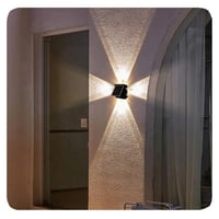 كشاف ديكور طاقة شمسية - إضاءة صفراء بـ 8 عدسات