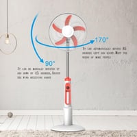 مروحة شمسية بحامل تيار متردد 16 بوصة - موديل EP-88...