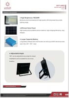 كشاف 3000 واط SOLAR للطاقة الشمسية