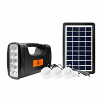 جهاز طاقة شمسية مع 3 لمبات وشحن جوالات