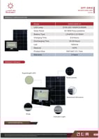 كشاف 3000 واط SOLAR للطاقة الشمسية
