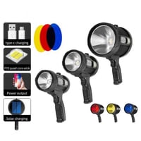 كشاف يدوي طاقة شمسية 5114 واط - فائق السطوع ومقاوم...