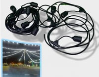 عقد لمبات 10 قواعد بطول 10 امتار