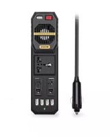 محول طاقة السيارة الذكي - قوة 200 واط لشحن وتشغيل...