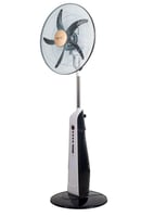 مروحة 12–220 فولت مع بطارية تخزين قابلة لإعادة الش...