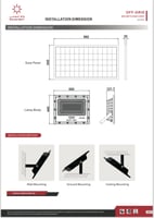 كشاف 3000 واط SOLAR للطاقة الشمسية