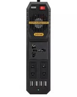 محول طاقة السيارة الذكي - قوة 200 واط لشحن وتشغيل...