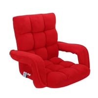 كرسي أرضي فاخر بذراعين للإتكاء - قماش مخمل