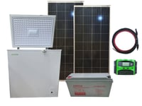 نظام طاقة شمسية مع فريزر - 158 لتر