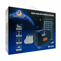 جهاز طاقة شمسية مع 3 لمبات وشحن جوالات