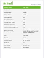 بطارية GGESS LiFePO4 – 12.8V / 200Ah | قوة ذكية وأ...