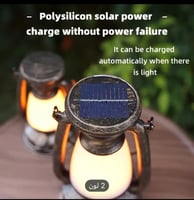فانوس طاقة شمسية الاضاءة ابيض وأصفر