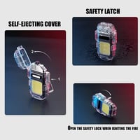 ولاعة كهربائية وكشاف يدوي مقاومة للماء