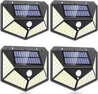 4 كشافات طاقة الشمسية اضاءة ابيض